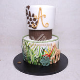 V.35.d JUNGLE - Christening Cake - WILTON PATISSERIE
